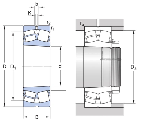 hkbearingservice-21319 EK Spherical Roller Bearing Drawing hkbearingservice-21319 EK Spherical Roller Bearing Drawing